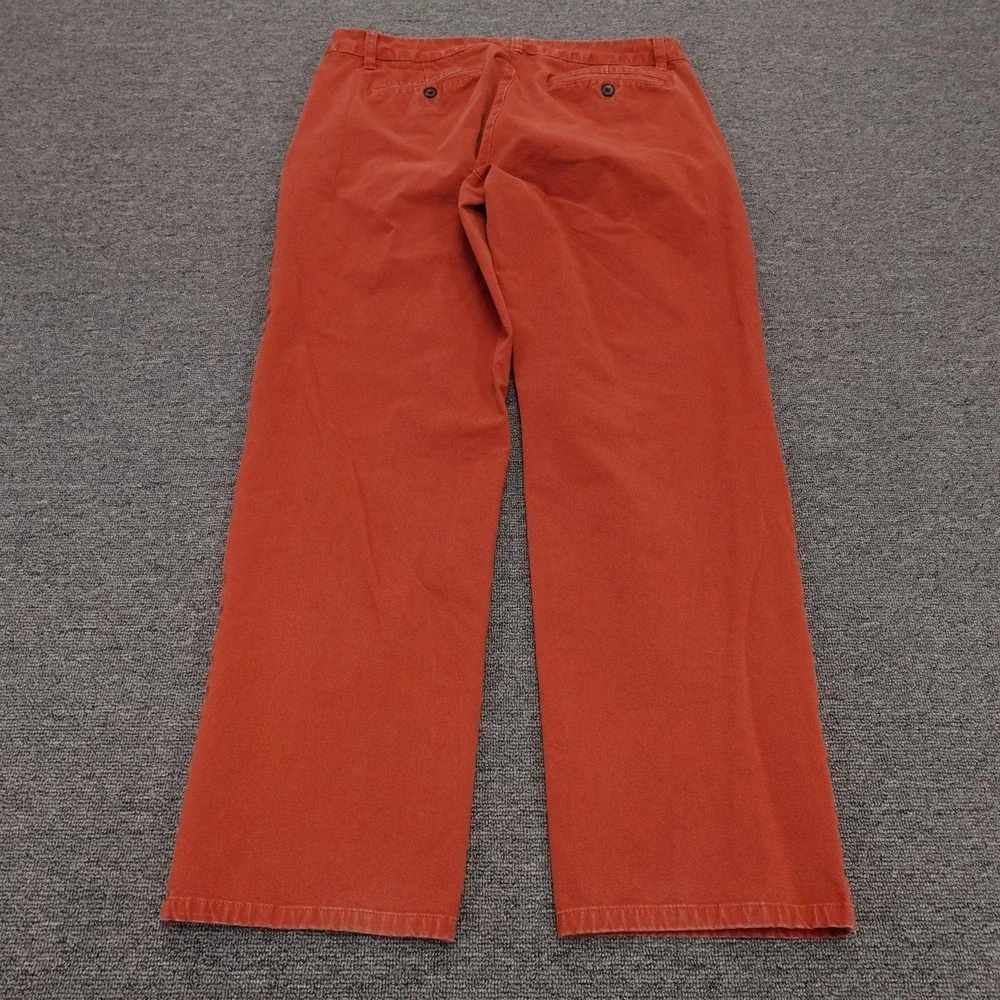 Bonobos Pants Mens 34x28 Orange Stretch Chino Straight Leg Casual Cotton